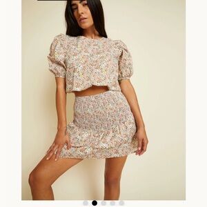 Nation LTD Multicolor Floral Mini Skirt